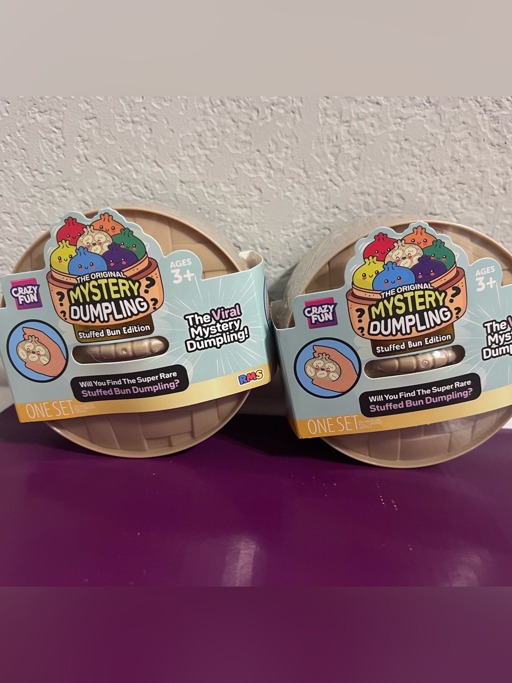 2 Pack Rare Authentic Mystery Stuffed Bun Dumplings! 🥟 🥟🥟
